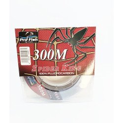 line de pèche fluorocarbon 300m 0.50mm spiderking - gris