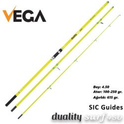 Canne à pêche Surfcasting VEGA Duality Surf 4,50 mt 100-250 gr