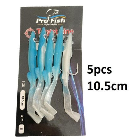 5 pcs raglou PROFISH target line 10.5cm couleur - bleu