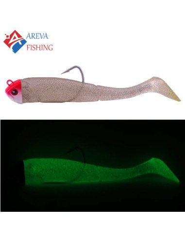 Leurre souple areva golden shad 20g - Glow