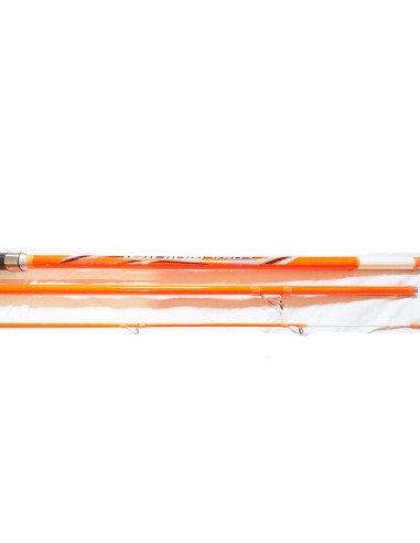 canne de pêche surfcasting carbone 5m iridium 3sec - orange