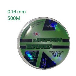 tresse PROFISH japan braid 8X 0.22mm 500M vert