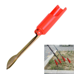 Support de canne à pêche pliable inséré au sol, support télescopique