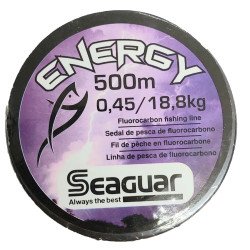 File De Pèche Fluorocarbon 0.45mm 500m Seaguar Energy – Gris