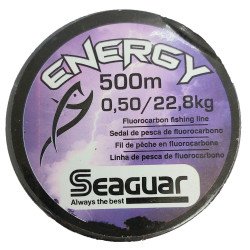 File De Pèche Fluorocarbon 0.50mm 500m Seaguar Energy – Gris